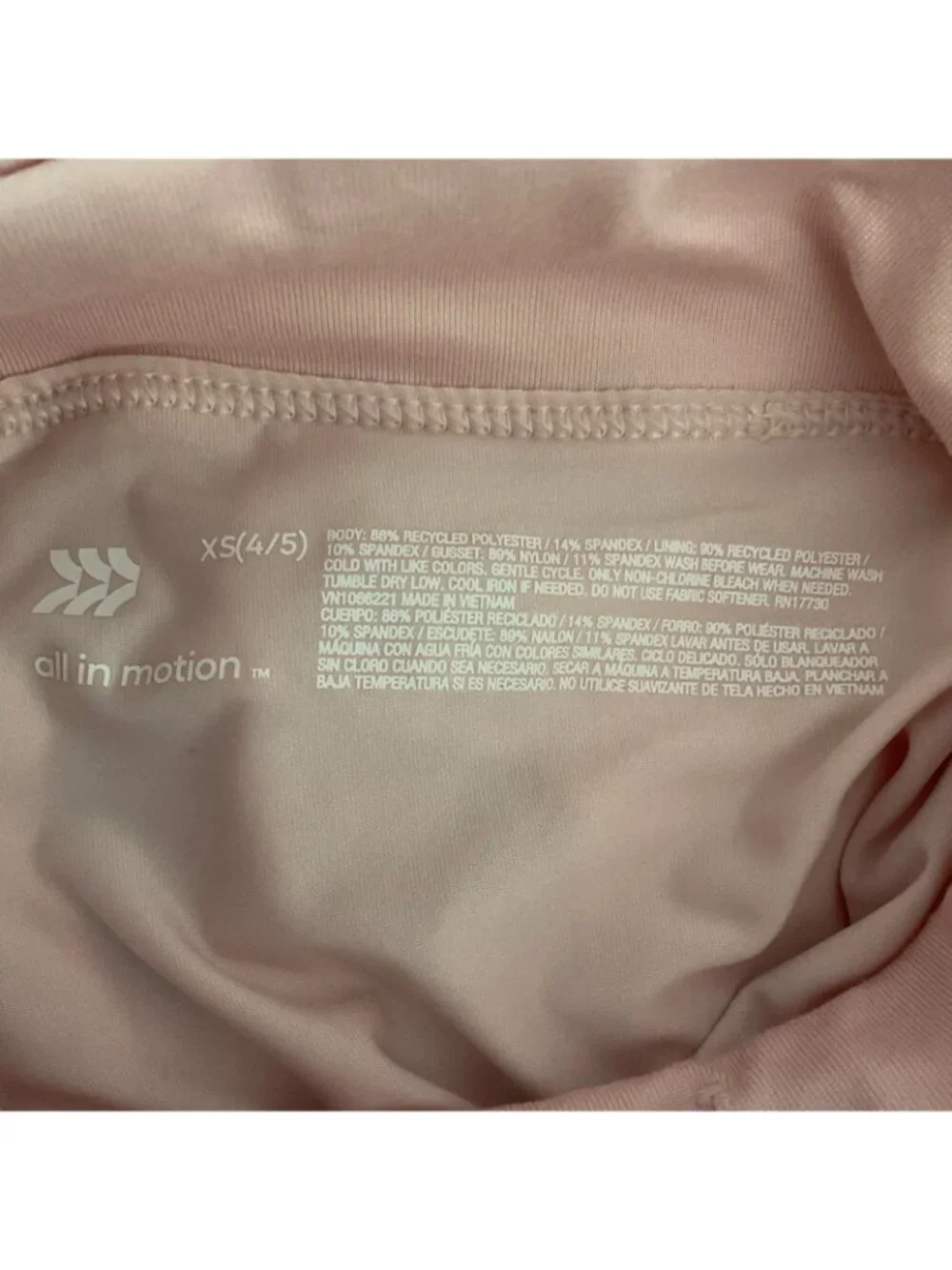 All In motion Girls' Pink Athletic Skort XS 4/5 Sport Tennis Golf